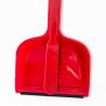 Buy cheap 32.5x22x6cm Large Red Sweeping Brush And Pan Soft Grip Handle Bristles Flexible Pan Edge from wholesalers