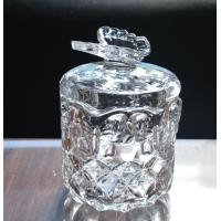 Buy cheap Butterfly Embossed Creative Crystal Glass Storage Jars product