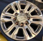 20" Polished GMC Sierra Denali Reproduction Wheel Rim 2500 3500 2020-2021 OEM