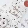 Buy cheap PC2094 Birthday Compostable Rose Gold Disposable Dinnerware Sets from wholesalers