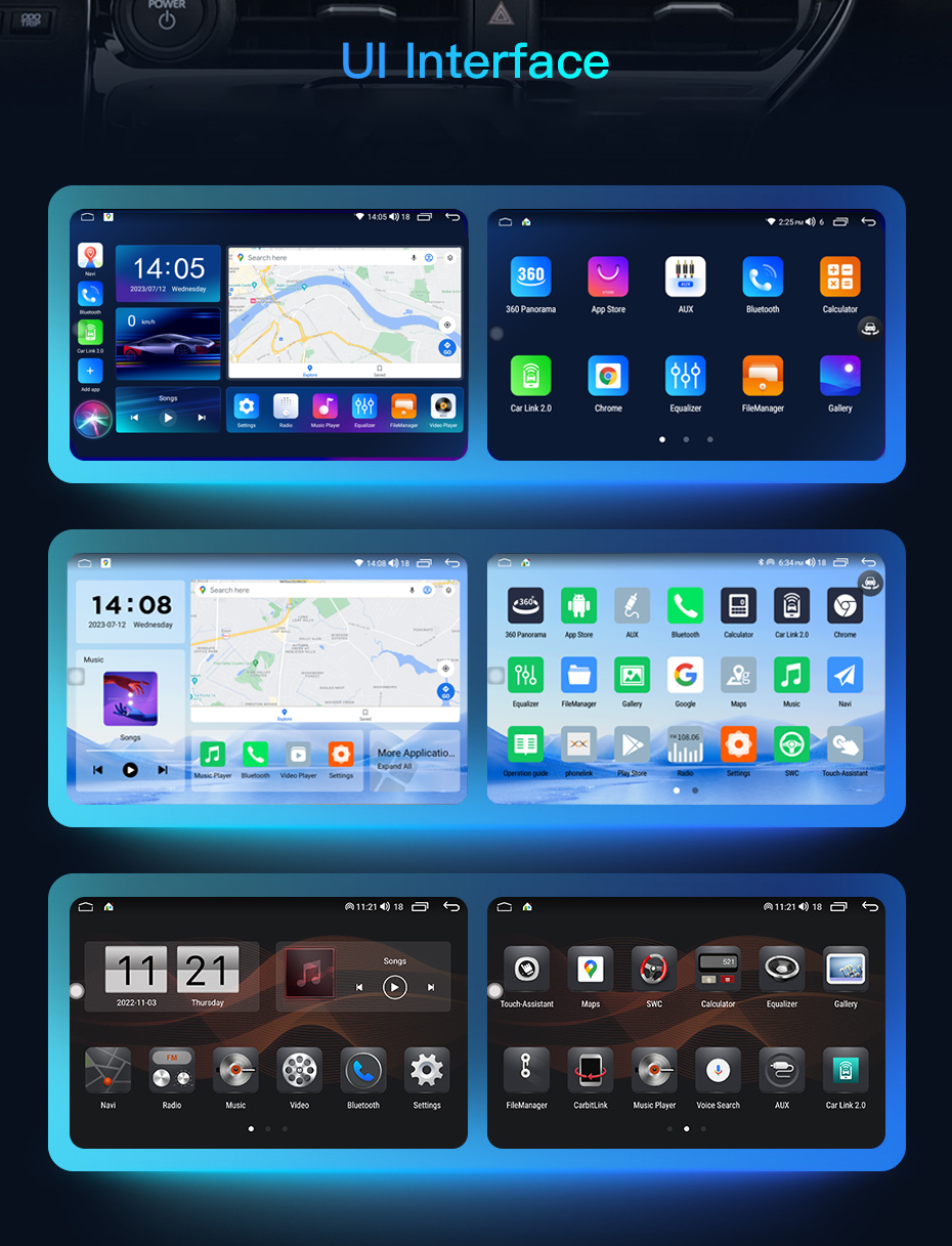 Universal Car Radio Android13 Car Player with 11.5inch QELD Screen and 8 Core TS10 Radio