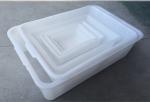 Plastic Rectangular White Supermarket Kitchen Ice Tray Food Square Basin