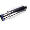 Buy cheap 2.5" Inlet 4" Outlet Burnt 18.6" Length Universal Exhaust Muffler from wholesalers