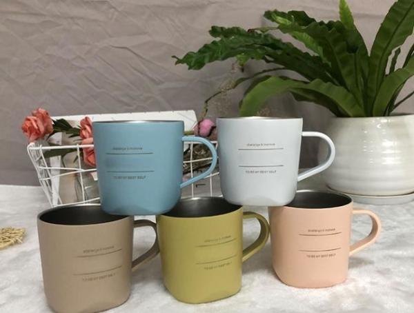 Buy cheap Colorful Stainless Steel Coffee Mug , Leak Proof Insulated Travel Mug With Handle from wholesalers