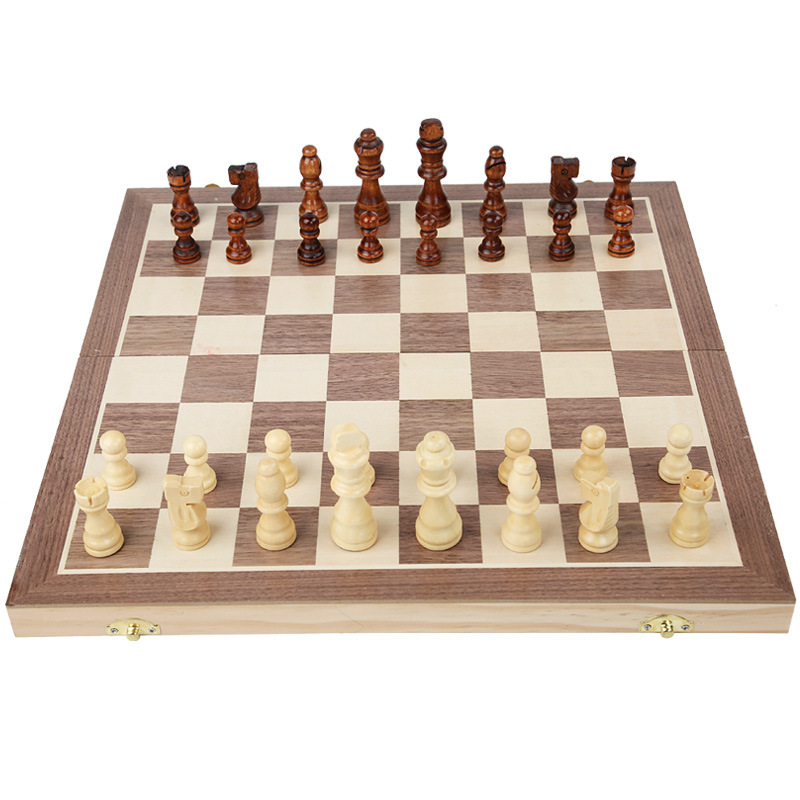 Handmade European Professional Tournament Chess Set with Wood Case