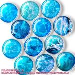 Mixed-Color Glitter Glass Fridge Magnets For Whiteboard/Locker/Cabinet