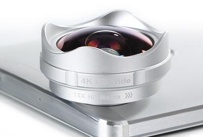 Buy cheap High Clarity Mobile Phone Camera External Lens 202 Degree Optical Glass from wholesalers
