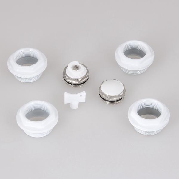 Quality HVAC Aluminum Water Heating Radiator Accessories 7 In 1 Set Radiator Kits for sale