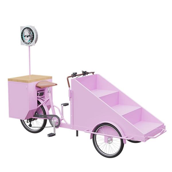 Ultra Light Mobile Street Vendor Cart Integrating Design For Flower / Fruits /