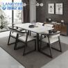 Buy cheap Solid Wood Nordic Marble Dining Table Dining Table And Chair Square from wholesalers