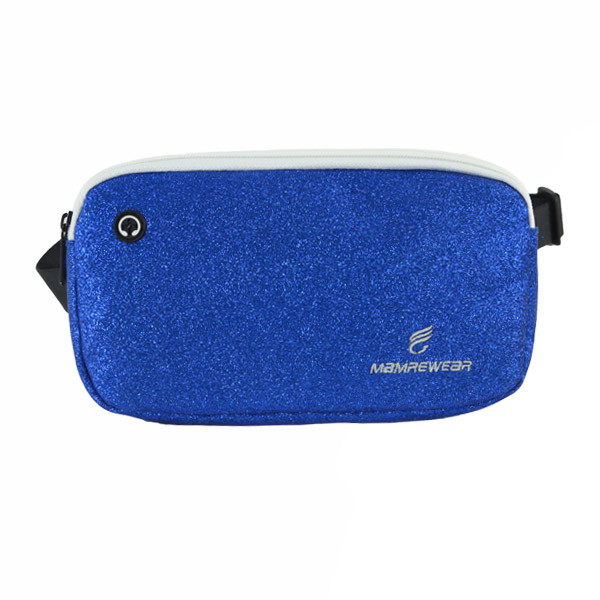 Blue Sparkle Fashion Sports Backpack Embroidery Logo For Travel Unisex