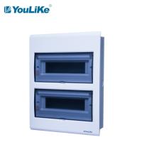 Buy cheap Flush Mounted Plastic MCB Box 24 Way Protection Level IP40 Distribution Board product