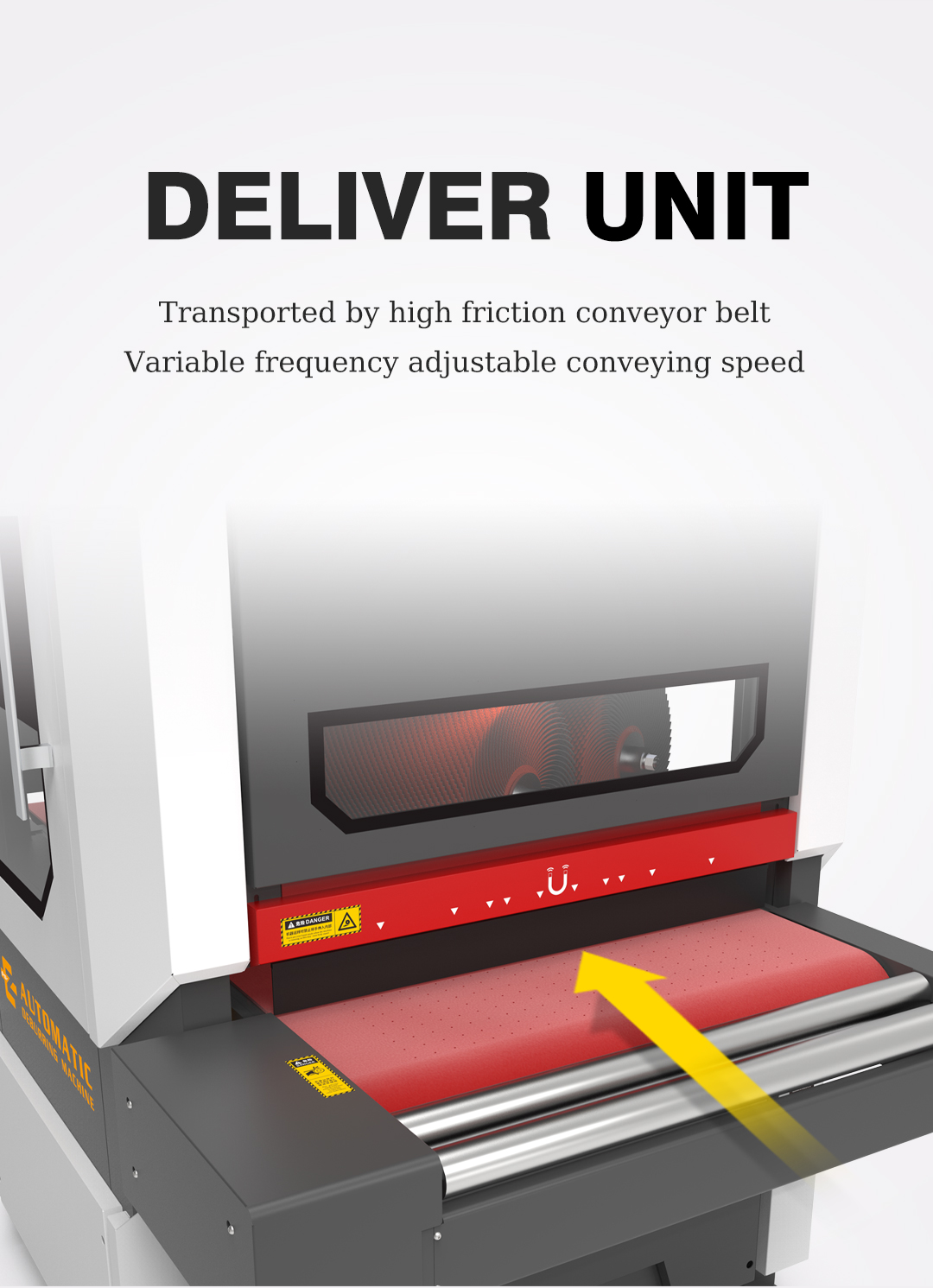 EJON YZ900 Stainless Steel Deburring Machine with Variable Frequency Spindle Speed