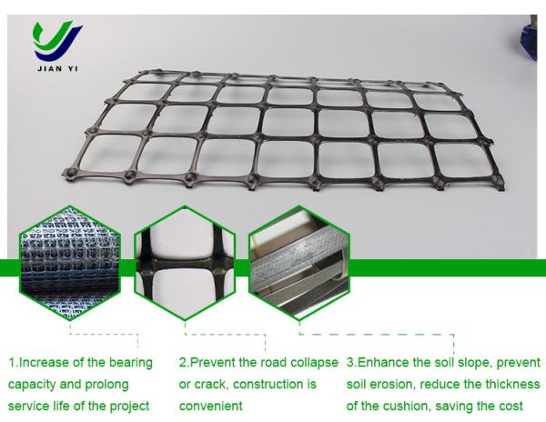 Buy cheap Foundation Reinforced Biaxial Plastic Geogrid Ecological Protection Material from wholesalers