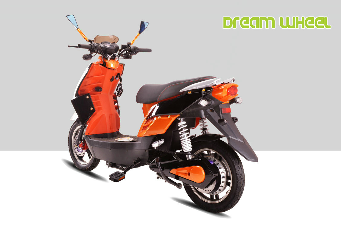 Pedal Assisted Electric Motorcycle Scooter For Adults 16" X 3.0 Tire Two Wheels