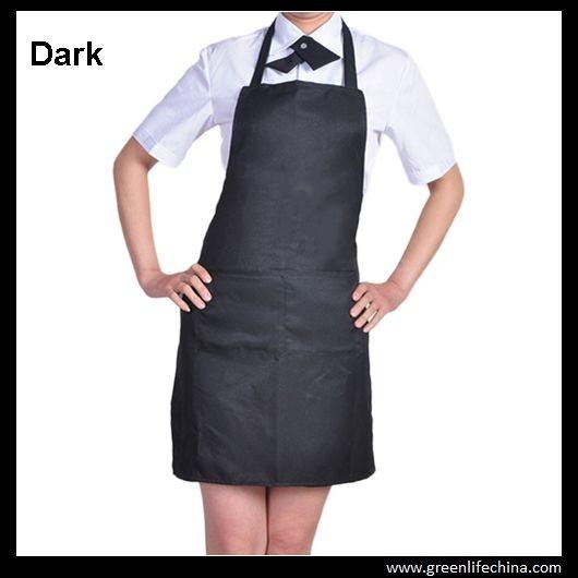 Buy cheap Classic black promotional plan aprons in stock ready for customized logo advertisment need from wholesalers
