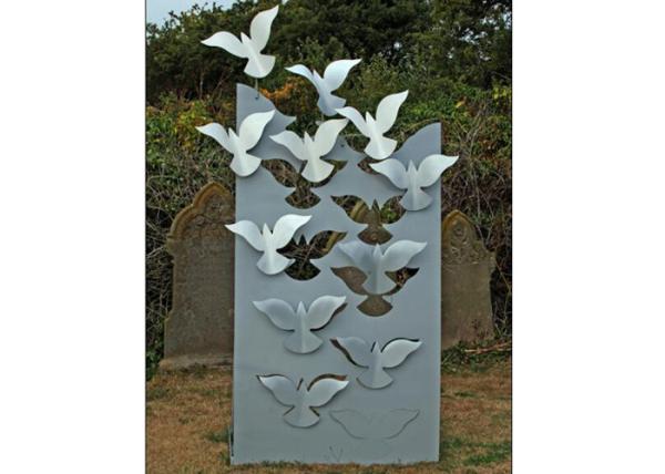 Buy cheap Flying Large Metal Lawn Sculptures Animal Statue Wall Decoration Modern from wholesalers