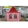 Buy cheap Six Sides Red And White PVC Cover Outdoor Pagoda Marquee With Transparent Windows from wholesalers