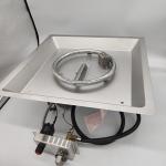 480mm*480mm Pre Rusted Stainless Steel Gas Fire Pit Burner For Outdoor
