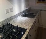 G640 Bianco Sardo Granite Stone Kitchen Worktops Customized Size
