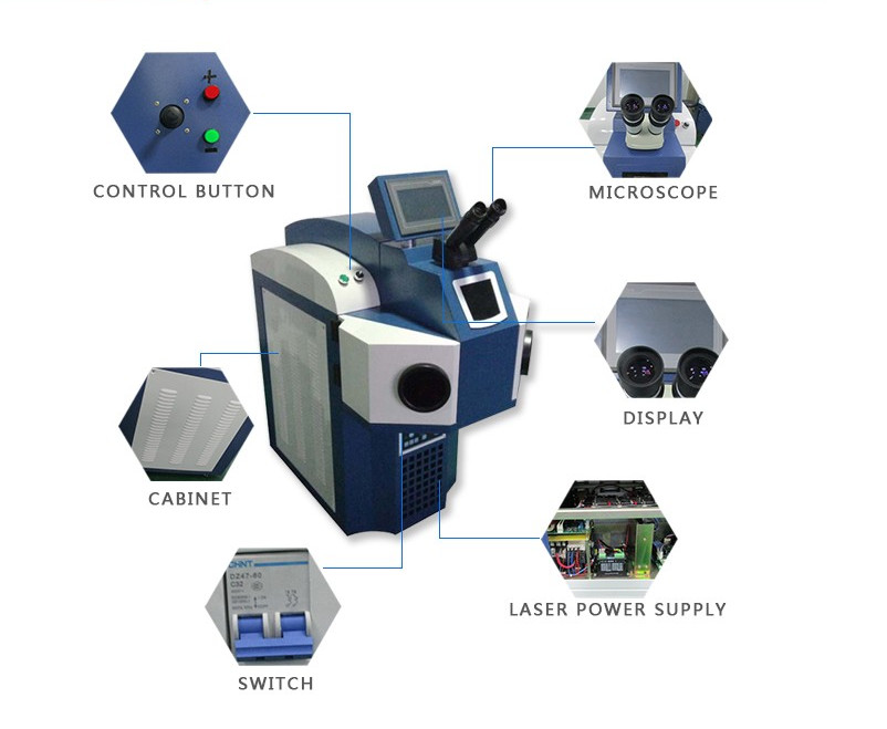 Energy Saving Jewelry Laser Welding Machine Continuous Working For Silver