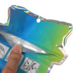 Aluminum Foil 3.5g Die Cut Mylar Bags With Zipper Top Closure