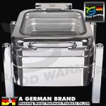 Buy cheap Small Catering Chafing Dish With Compact Storage Stackable Square Tube Footing from wholesalers