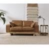 Buy cheap Top Grain Genuine Leather 2 Seater Sofa , Light Brown Two Seater Leather Lounge from wholesalers