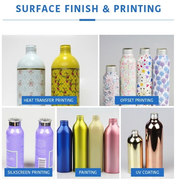 Pump Spray Mist Spray Aluminum Bottles Hand Sanitizer Spray Alcohol Bottles Aluminum Cosmetic Bottles