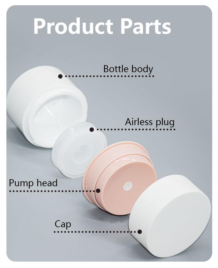15g/30g/50g Customized Color and Customized Logo Body Lotion,Cream Jar Airless Cream Jar Skin care packaging UKC49