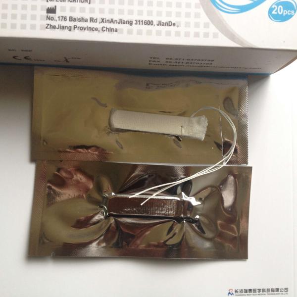 Buy cheap FESS Nose Tampon For Nosebleeds With Strings Soft Antibacterial from wholesalers