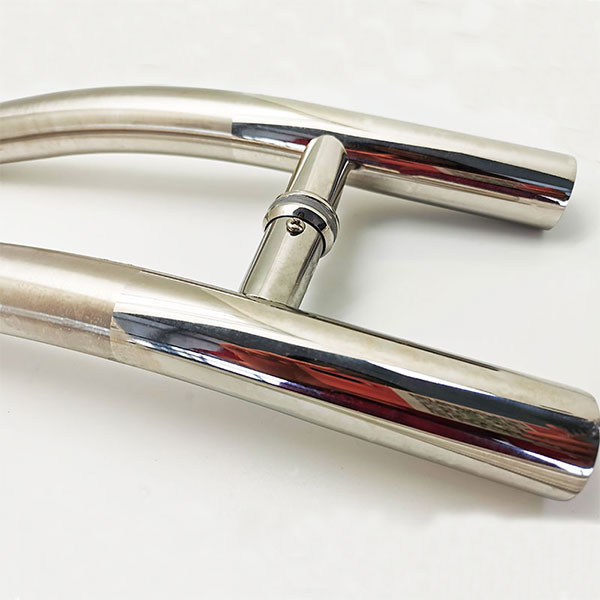 SS201 Handles For Shower Doors , Glass Shower Door Pulls For 6-12mm Glass