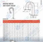 WELDING TYPE GOOSENECK AIR PIPE HEAD