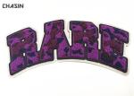 Name Letter Chenille Embroidery Patches With Camouflage Thread 7" Width