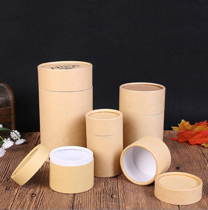 China Manufacturer Qingdao Flourish Factory Wholesale 100% Recyclable Kraft/Cardboard Paper Box, Free Samples Available Round Shape Storage Box for Packaging