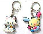 Key Cover Soft PVC Customized Key Chains / Rubber Keychain for Decoration or