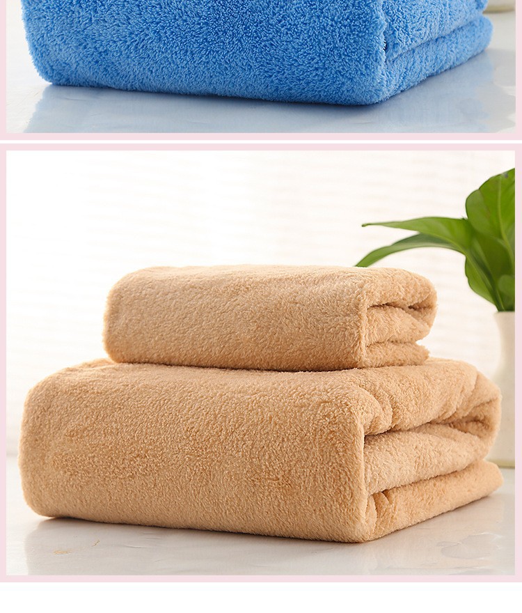 Novelty Pattern Microfiber Towel Set Quick Drying and Solid Color for Fast Absorption