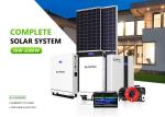 Hybrid Inverter Solar System 10kw 50kw 500kw Lithium Ion Battery Roof Mounting
