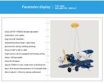 Children's room airplane pendent lamp lights cartoon Bedroom Boys Hanging Lamp
