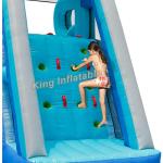 Double Lane Ocean Commercial PVC Tarpaulin Inflatable Water Slide Blue Huge