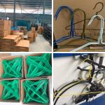 16 Inch 2.2 Mm Green Stainless Steel Coat Hangers Electrostatic Spraying