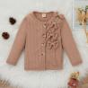 Buy cheap Polyester Autumn Spring Children'S Clothing Bow Cardigan Wool Knitted Coat from wholesalers