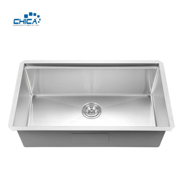 Single Bowl 18 Gauge Stainless Steel Sink Handmade House Kitchen Sinks Topmount