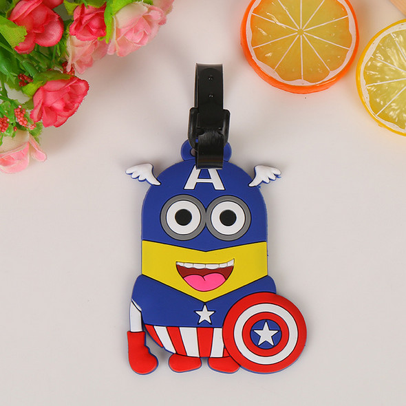 Owl Shape Personalised Custom Eco-Friendly Soft PVC Travel Luggage Tag