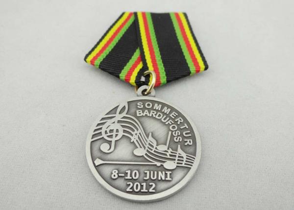 Buy cheap Promotional Gift Brass / Copper / Zinc Alloy Custom Awards Medals with Special Ribbon, Die Stamping from wholesalers