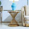 Buy cheap Minimalist Stainless Steel Marble Side Tables For Couch from wholesalers