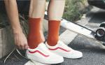 Solid Color Thick Business Mens White Dress Socks Business Casual Socks
