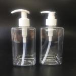 PET Plastic Pink Pump Dispenser Bottle With Silk Screening Printing Screw Cap