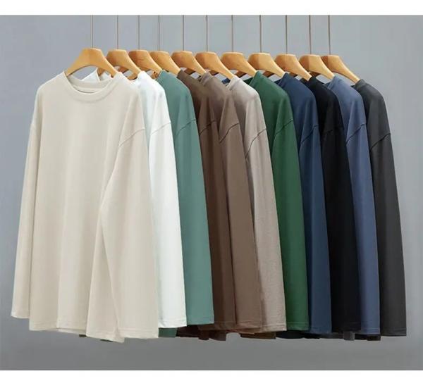 Custom Cotton 2023 New Fashion Casual Sports Loose Tshirt Oversized Crewneck