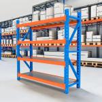 Heavy Duty 4 Tier Metal Rack Rust Resistant Storage Metal Shelving With Leveling